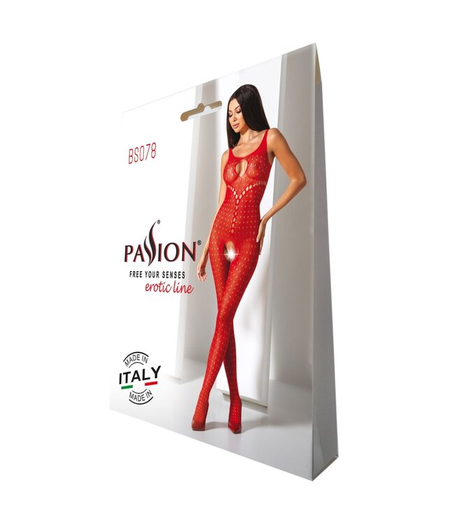 Passion Passion - BS078 Catsuit - Rood