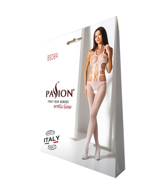 Passion Passion - BS084 Catsuit - Wit