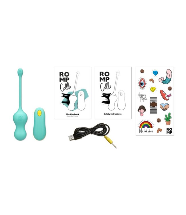 ROMP ROMP – Cello Vibrerende Love Egg – Turquoise