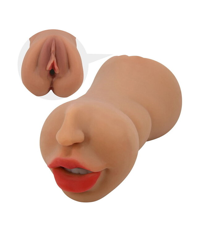 Rimba Crazy Bull - Zoey - Premium Dual Channel Mannelijke Masturbator - Bruin