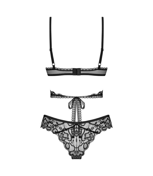 Obsessive Obsessive - Blomentis Tweedelige Set - Zwart