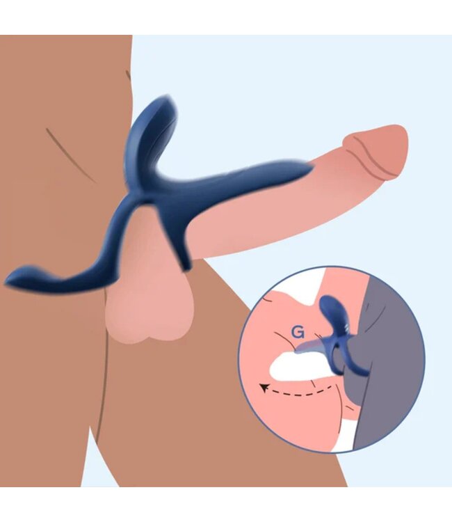 HoneyPlayBox HoneyPlayBox - Pleasure Pivot App-gestuurde Vibrator voor Koppels Blauw