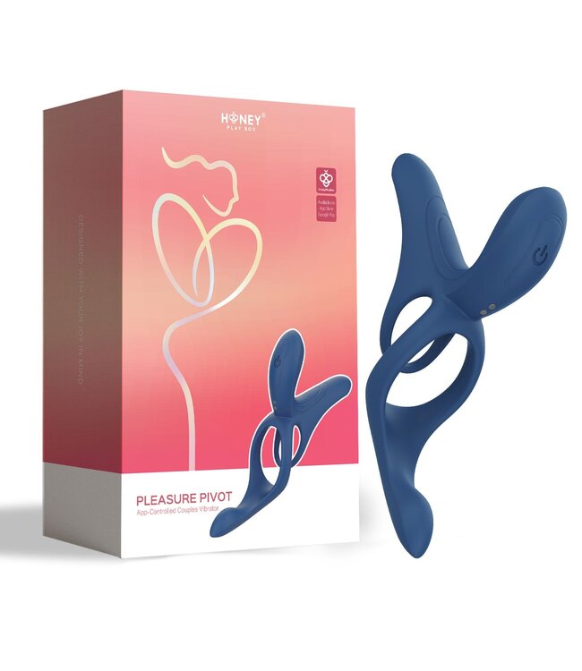 HoneyPlayBox HoneyPlayBox - Pleasure Pivot App-gestuurde Vibrator voor Koppels Blauw