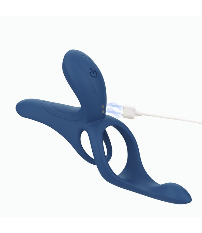 HoneyPlayBox HoneyPlayBox - Pleasure Pivot App-gestuurde Vibrator voor Koppels Blauw