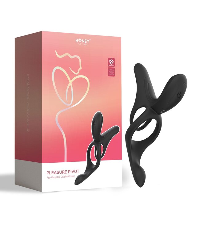 HoneyPlayBox HoneyPlayBox - Pleasure Pivot App-bestuurde Vibrator voor Koppels Zwart