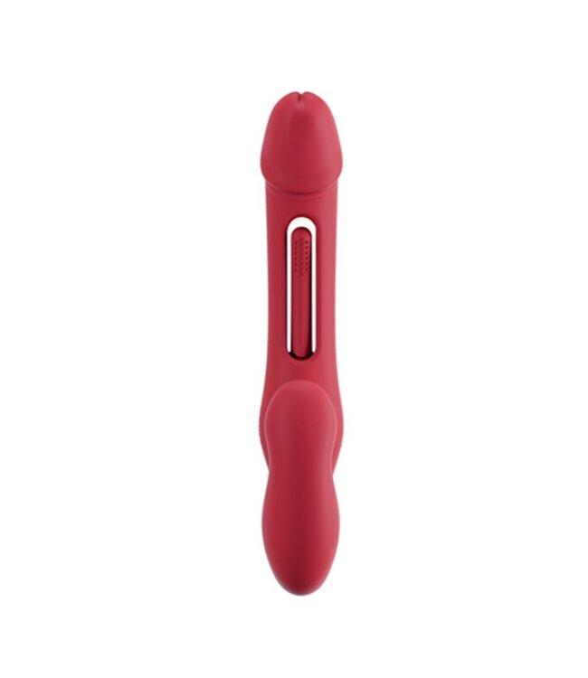 HoneyPlayBox HoneyPlayBox - App-Gestuurde Strapless Koppel Vibrator - Rood