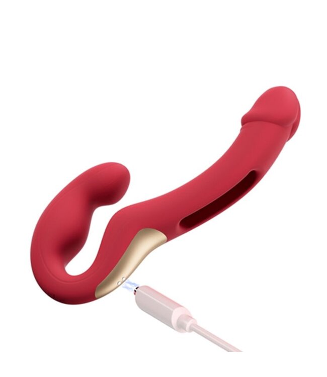 HoneyPlayBox HoneyPlayBox - App-Gestuurde Strapless Koppel Vibrator - Rood