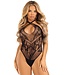 Leg Avenue Leg Avenue - String Teddy met Strappy Achterkant - Zwart