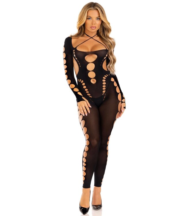 Leg Avenue Leg Avenue - Naadloze Bodystocking - Zwart