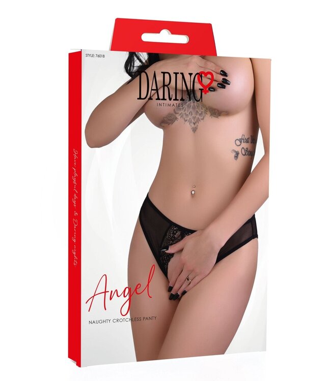 Daring Intimates Angel naughty crotchless panty
