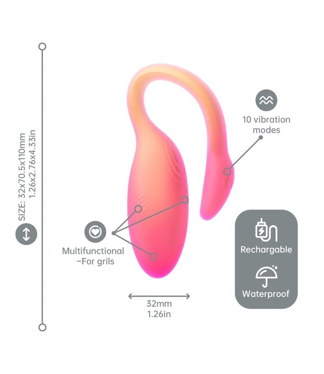 Magic Motion Magic Motion - Flamingo Max Vibrerend Ei en Kegeltrainer in 1  - Oranje