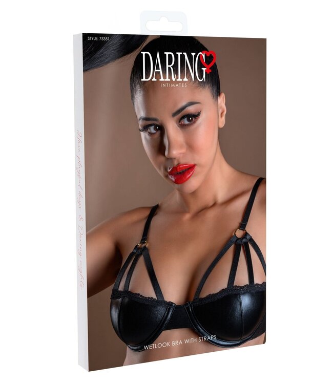 Daring Intimates Naughty Whispers Wetlook Bra With Straps