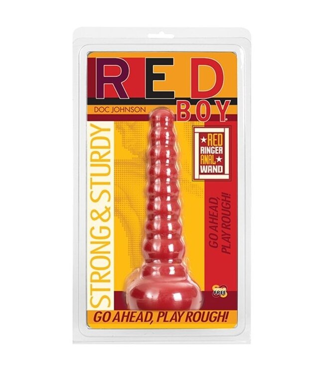 Doc Johnson Doc Johnson - Red Boy Butt Plug Red Ringer Anaal Dildo - Rood