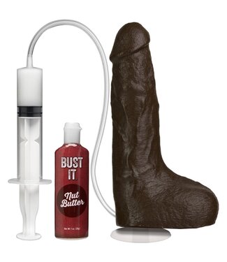 Doc Johnson Doc Johnson - Bust It Spuitende Realistische Penis - Chocolade
