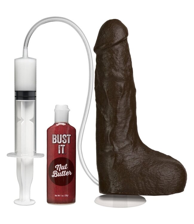 Doc Johnson Doc Johnson - Bust It Spuitende Realistische Penis - Chocolade