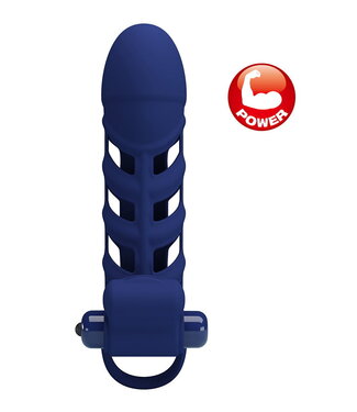 Rimba Pretty Love - Altaf - Vibrerende Cock Sleeve - Donkerblauw