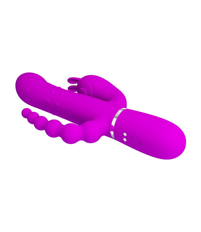 Rimba Pretty Love - Cammy - Triple Vibrator - Paars