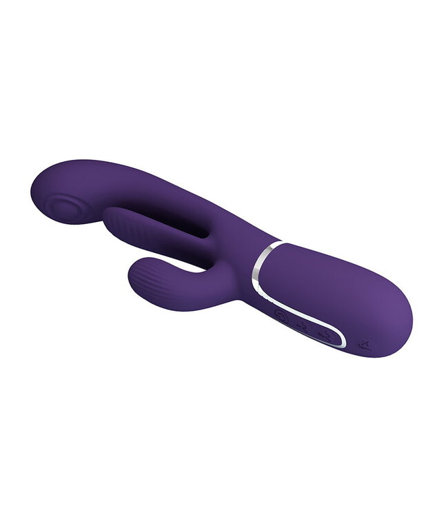 Rimba Pretty Love - Shania - Thrusting Rabbit Vibrator - Diep Paars