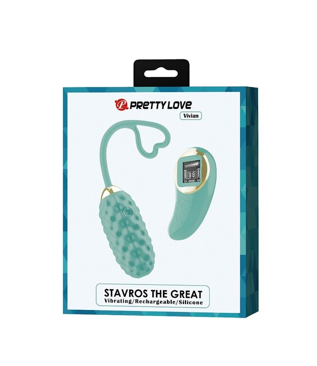 Rimba Pretty Love - Vivian - Ei-vibrator met afstandsbediening - Blauw