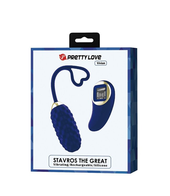 Rimba Pretty Love - Vivian - Ei-vibrator met afstandsbediening - Donkerblauw