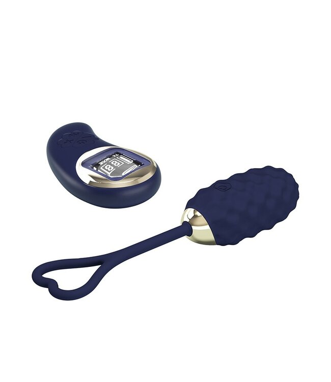 Rimba Pretty Love - Vivian - Ei-vibrator met afstandsbediening - Donkerblauw