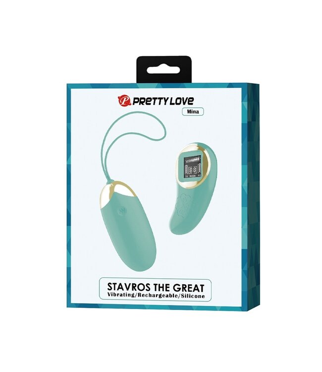 Rimba Pretty Love - Mina - Ei-vibrator met afstandsbediening - Blauw