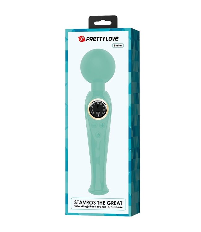 Rimba Pretty Love - Skyler - Wand Vibrator met Digitaal LED Display - Blauw