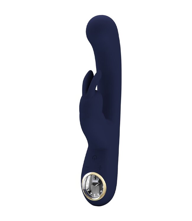 Rimba Pretty Love - Lamar - Rabbit Vibrator met Digitaal LED Display - Donkerblauw