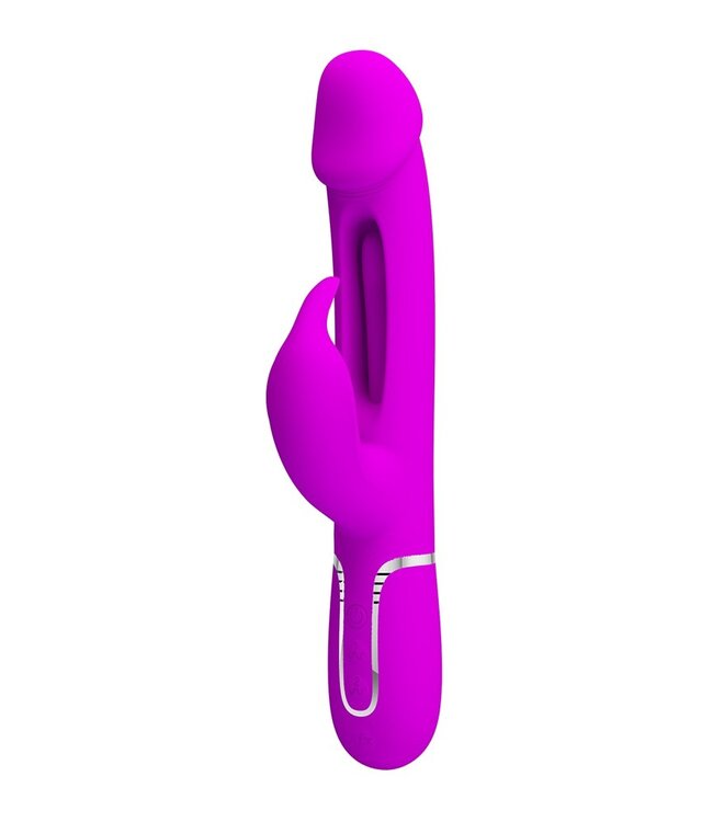 Rimba Pretty Love - Kampas - Rabbit Vibrator 3 in 1- Paars