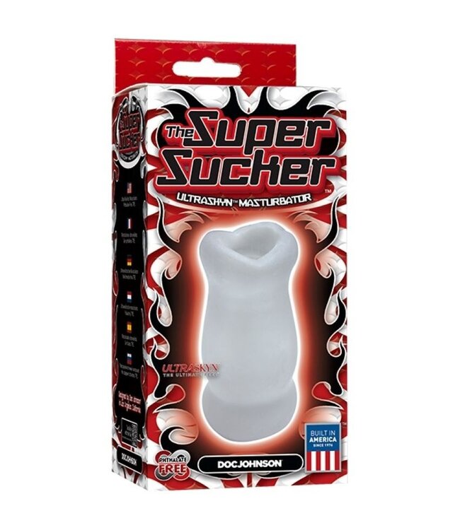 Doc Johnson Doc Johnson - De Super Sucker ULTRASKYN Masturbator - Transparant