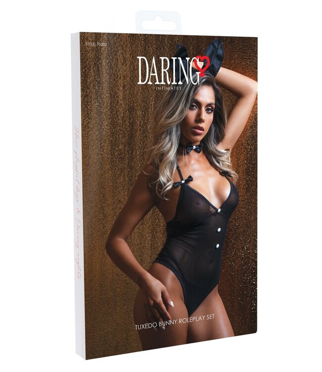 Daring Intimates Tuxedo Bunny Roleplay Set