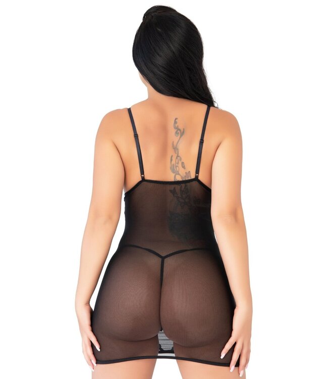 Daring Intimates Floral lace dress with string