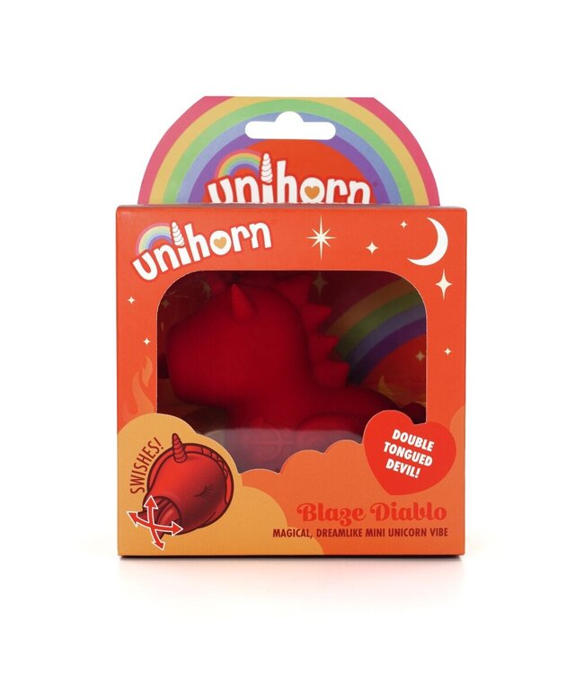 Creative Conceptions Unihorn - Blaze Diablo Vibrator - Rood