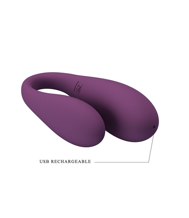Rimba Pretty Love - August - Couple Vibrator met Appbediening - Paars