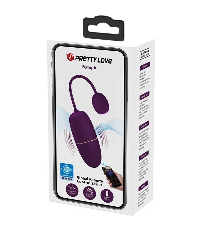 Rimba Pretty Love - Nymph - Draagbare Vibrator met Appbediening - Paars
