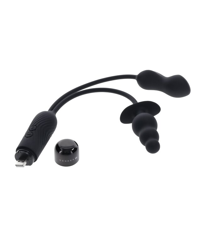 Gender X Evolved Novelties - Double My Pleasure - Zwart