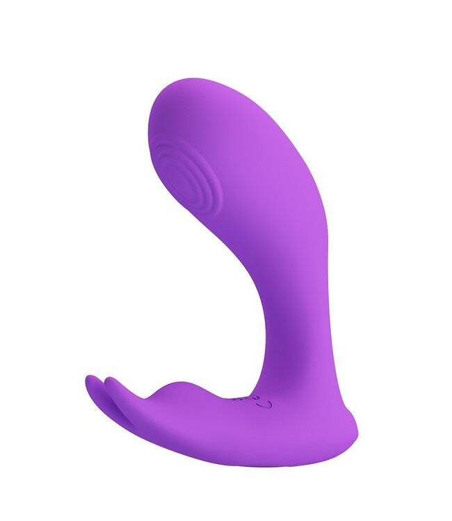 Rimba Pretty Love - Idabelle - G-Spot draagbare stotende vibrator met afstandsbediening - Paars