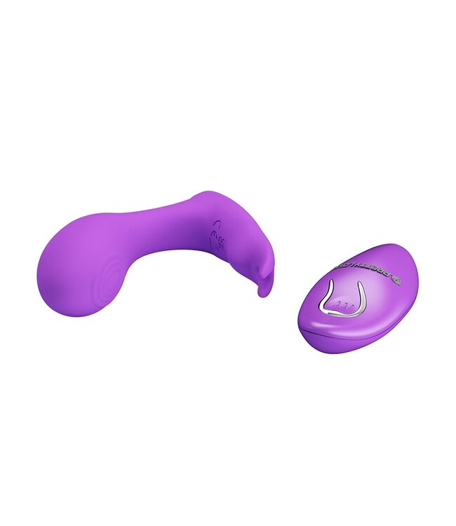 Rimba Pretty Love - Idabelle - G-Spot draagbare stotende vibrator met afstandsbediening - Paars