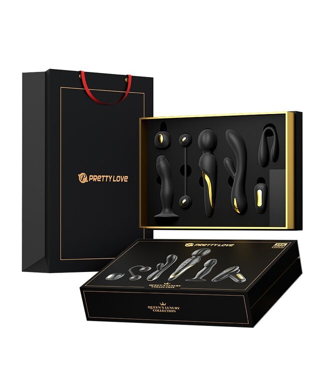 Rimba Pretty Love - Queens Luxury Collection - Vibrator - Afgewerkt met 18K Goud - Zwart