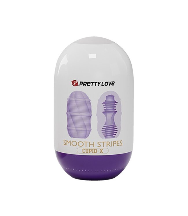 Rimba Pretty Love - Cupid X - Smooth Stripes - Masturbator - Paars, Wit
