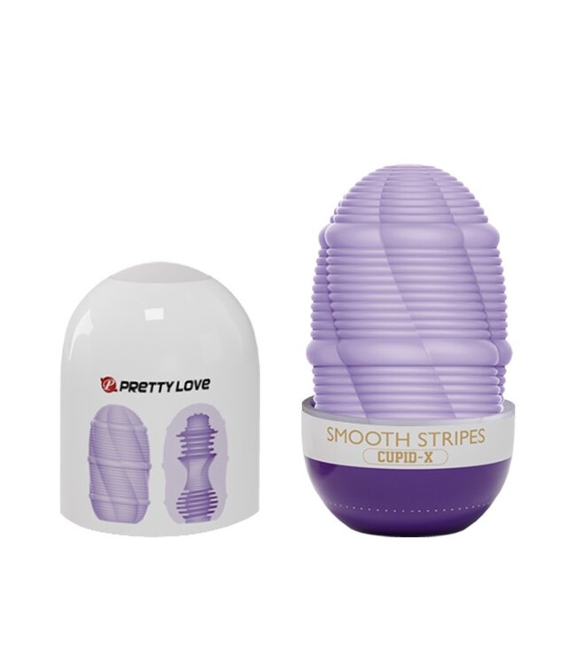 Rimba Pretty Love - Cupid X - Smooth Stripes - Masturbator - Paars, Wit
