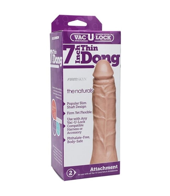 Doc Johnson Doc Johnson - VacULock Dunne DildoThe Naturals - Vanille