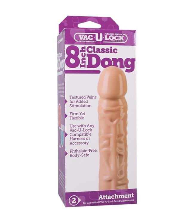 Doc Johnson Doc Johnson - VacULock Dildo van 20 cm - Beige