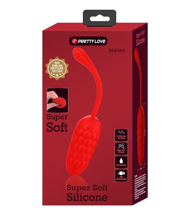 Rimba Pretty Love - Marina - Vibrerend Ei - Rood