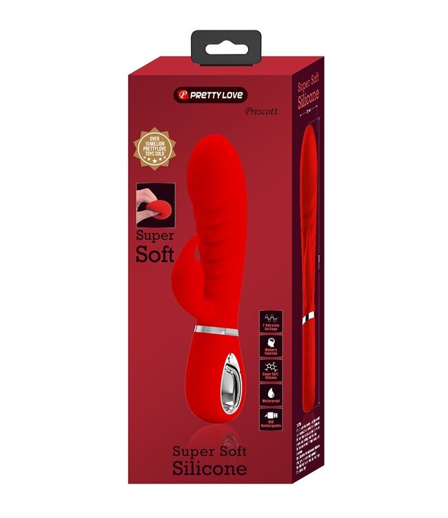 Rimba Pretty Love - Prescott - Rabbit Vibrator - Rood