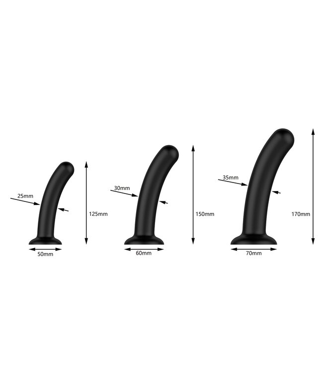 Nexus Nexus - Dilator Set Siliconen Anaal Dildos - Zwart