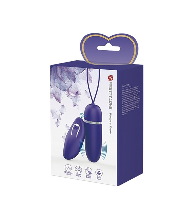 Rimba Pretty Love - Darlene-Youth - Ei-vibrator met afstandsbediening - Paars