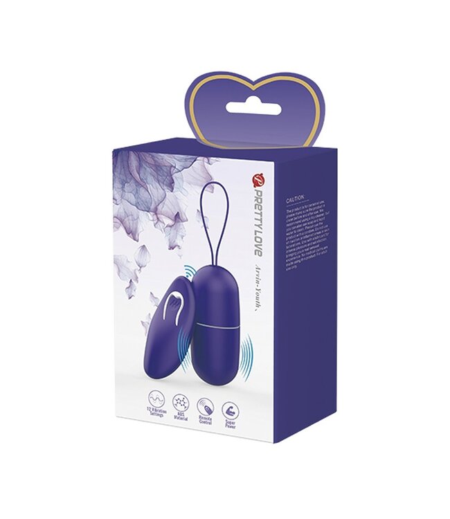 Rimba Pretty Love - Arvin-Youth - Ei-vibrator met afstandsbediening - Paars