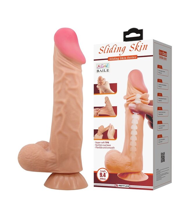 Rimba Pretty Love - Orton - Sliding Skin 24 cm (Ø 5 cm) - Nude