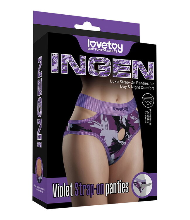 Rimba LoveToy - Ingen - Violet Strap-on Slipje Maat M/L - Paars